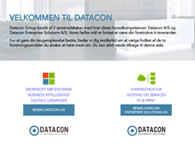 Tablet Screenshot of datacon.dk