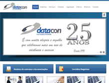 Tablet Screenshot of datacon.com.br